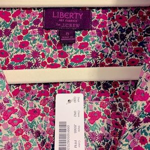 Liberty print blouse, size 8 from J.Crew